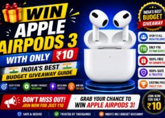 Win Apple AirPods 3 with Only ₹10 – India’s Best Budget Giveaway Guide Win Apple AirPods 3 with Only ₹10 – India’s Best Budget Giveaway Guide